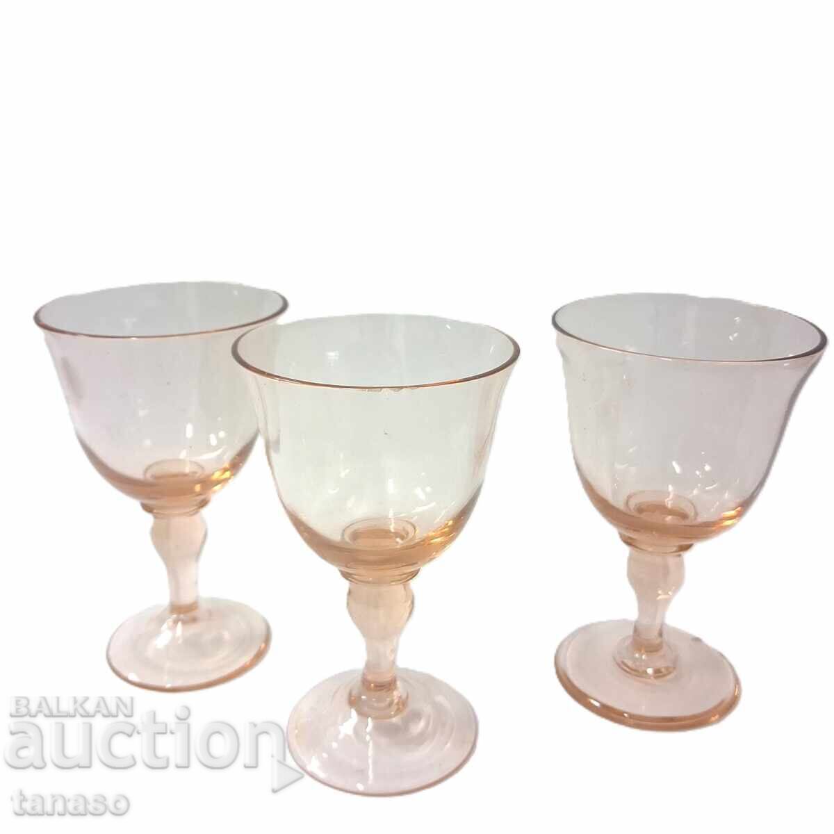 Ρετρό ροζ γυάλινα ποτήρια Arcoroc Luminarc Rosaline