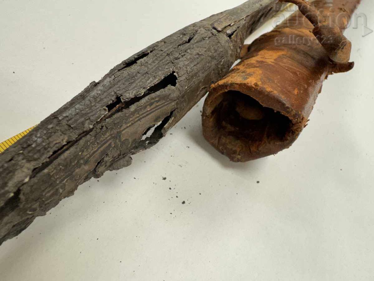 Yatagan knife with leather, silver, niello, engravings - 12 Yatagan knife with leather, silver, niello, engravings - 12