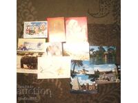 ЛОТ СТАРИ КАРТИЧКИ И КАЛЕНДАРЧЕТА