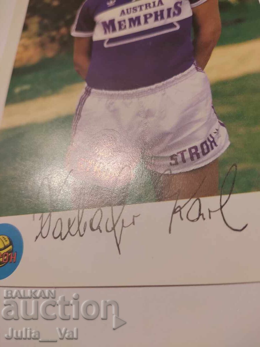 Football - FK Austria - Vienna - Autograph of Karl Daxbacher with price 1.33 BGN | € 0.68 Football - FK Austria - Vienna - Autograph of Karl Daxbacher with price 1.33 BGN | € 0.68