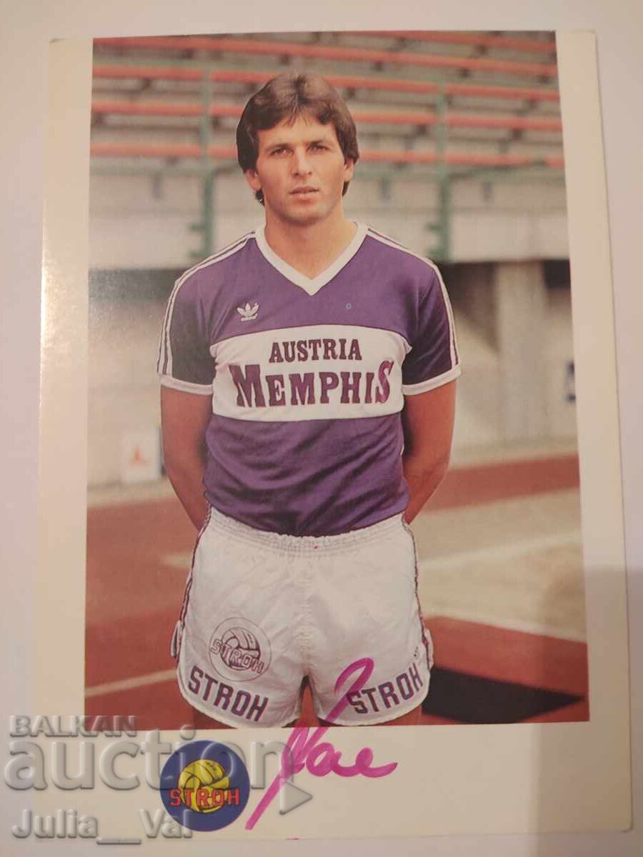 Football - FK Austria - Vienna - Autograph from Franz Zore Football - FK Austria - Vienna - Autograph from Franz Zore
