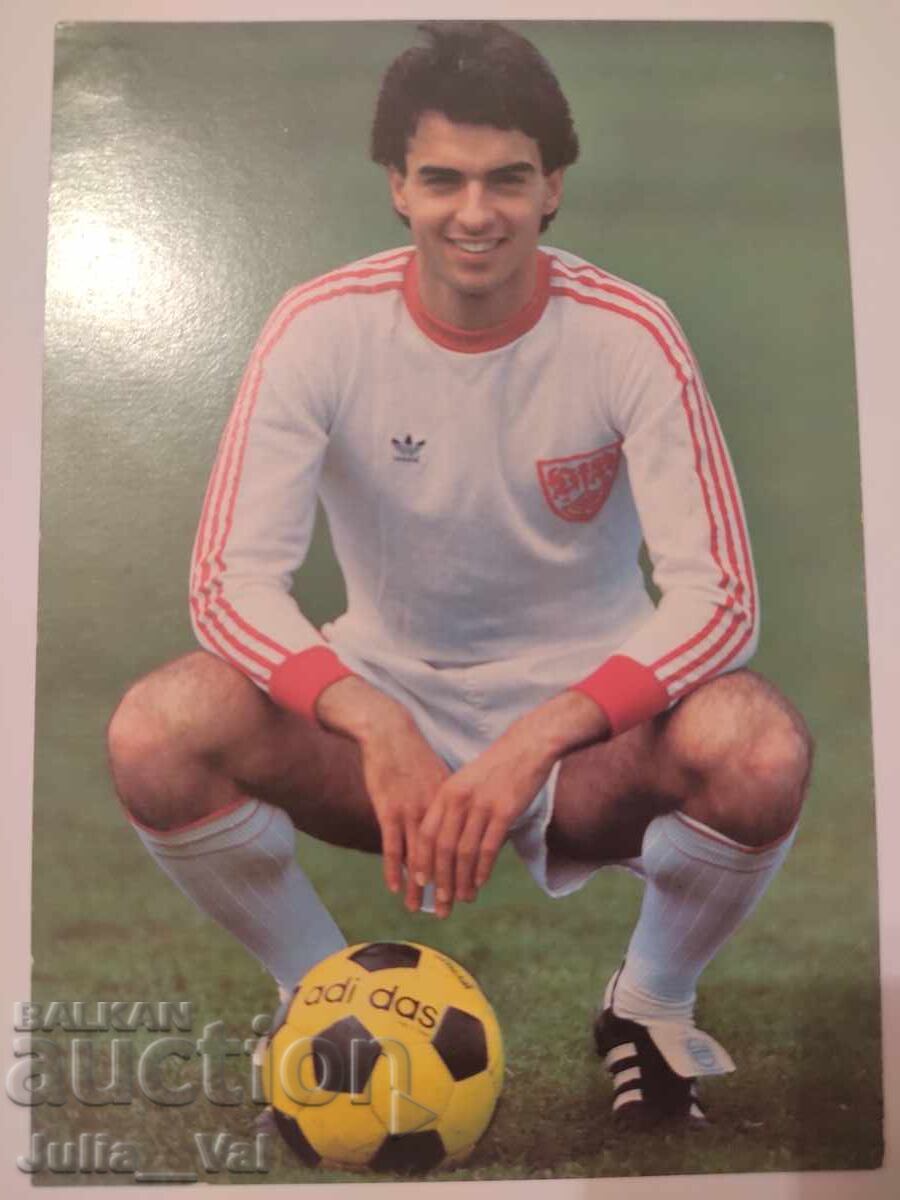 Football - Hansi Müller - Stuttgart - Card Football - Hansi Müller - Stuttgart - Card