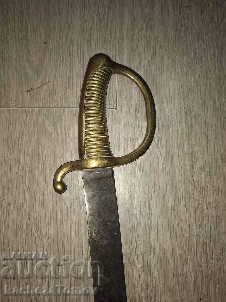 Auction French 19th Century Hanger Sword Blade Scabbard Excellent Condition Auction French 19th Century Hanger Sword Blade Scabbard Excellent Condition