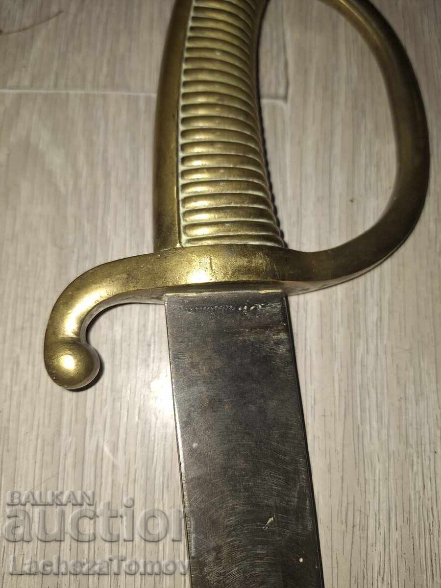 Delivery of French 19th Century Hanger Sword Blade Scabbard Excellent Condition Delivery of French 19th Century Hanger Sword Blade Scabbard Excellent Condition