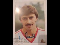 Fotbal - autograf de la Klaus Allofs - Kaiserslautern - Germania