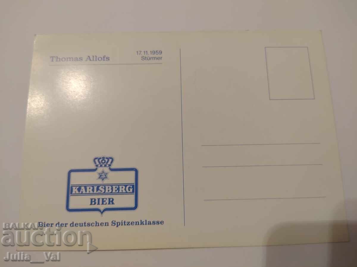 Fotbal - autograf de la Thomas Allofs - Kaiserslautern - Germania cu preț 0.65 BGN | € 0.33 Fotbal - autograf de la Thomas Allofs - Kaiserslautern - Germania cu preț 0.65 BGN | € 0.33