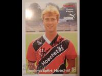 Fotbal - autograf de la Thomas Klepper - Eintracht Frankfurt