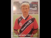 Fotbal - Janusz Turowski - Eintracht Frankfurt - carte poștală