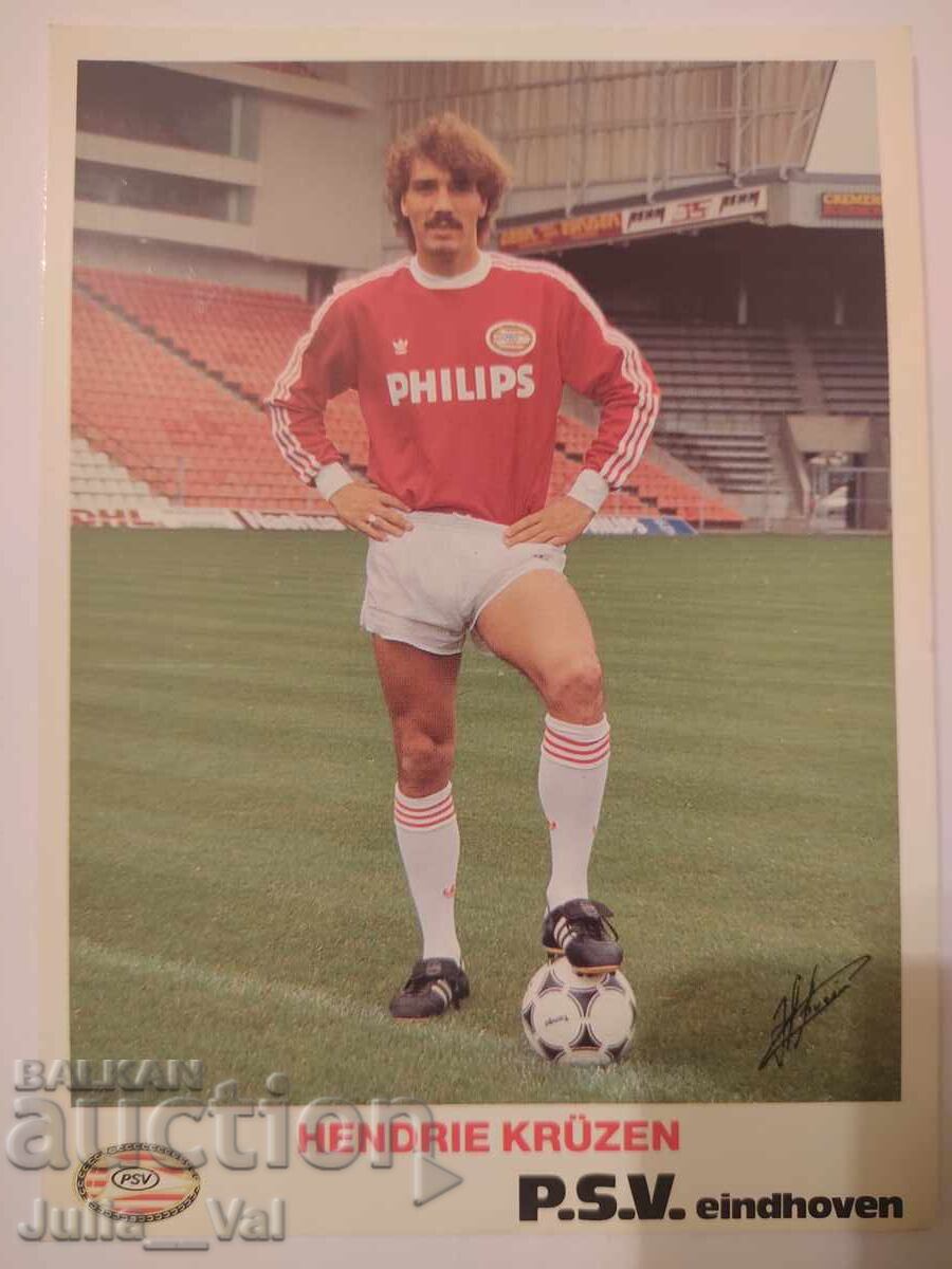 Soccer - Autograph from Hendrie Krüzen - Eindhoven - Netherlands Soccer - Autograph from Hendrie Krüzen - Eindhoven - Netherlands