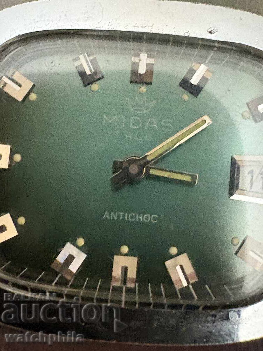 Delivery of Midas Swiss men's watch. UNC excellent condition