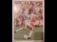 Fotbal - autograf de la Manfred Kaltz - Hamburger