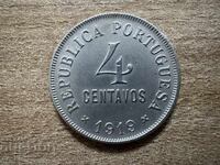Португалия - 4 сентавос (1919)