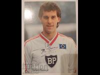 Fotbal - autograf de la Gerard Plessers - Hamburger