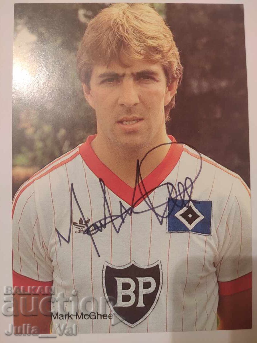 Football - Autograph of Mark McGee - Hamburger Football - Autograph of Mark McGee - Hamburger