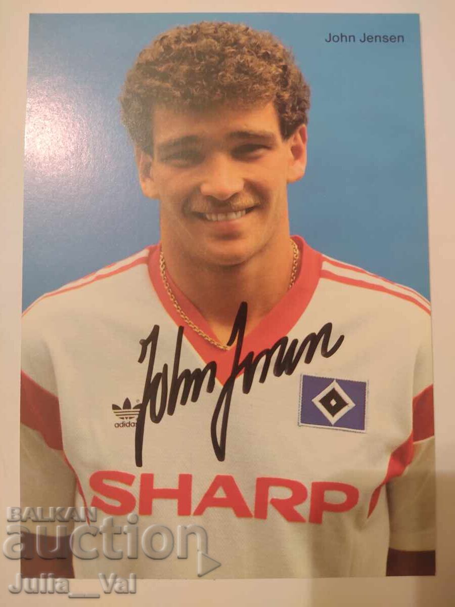 Football - Autograph from John Jensen - Hamburger