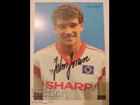 Fotbal - Autograf de la John Jensen - Hamburger