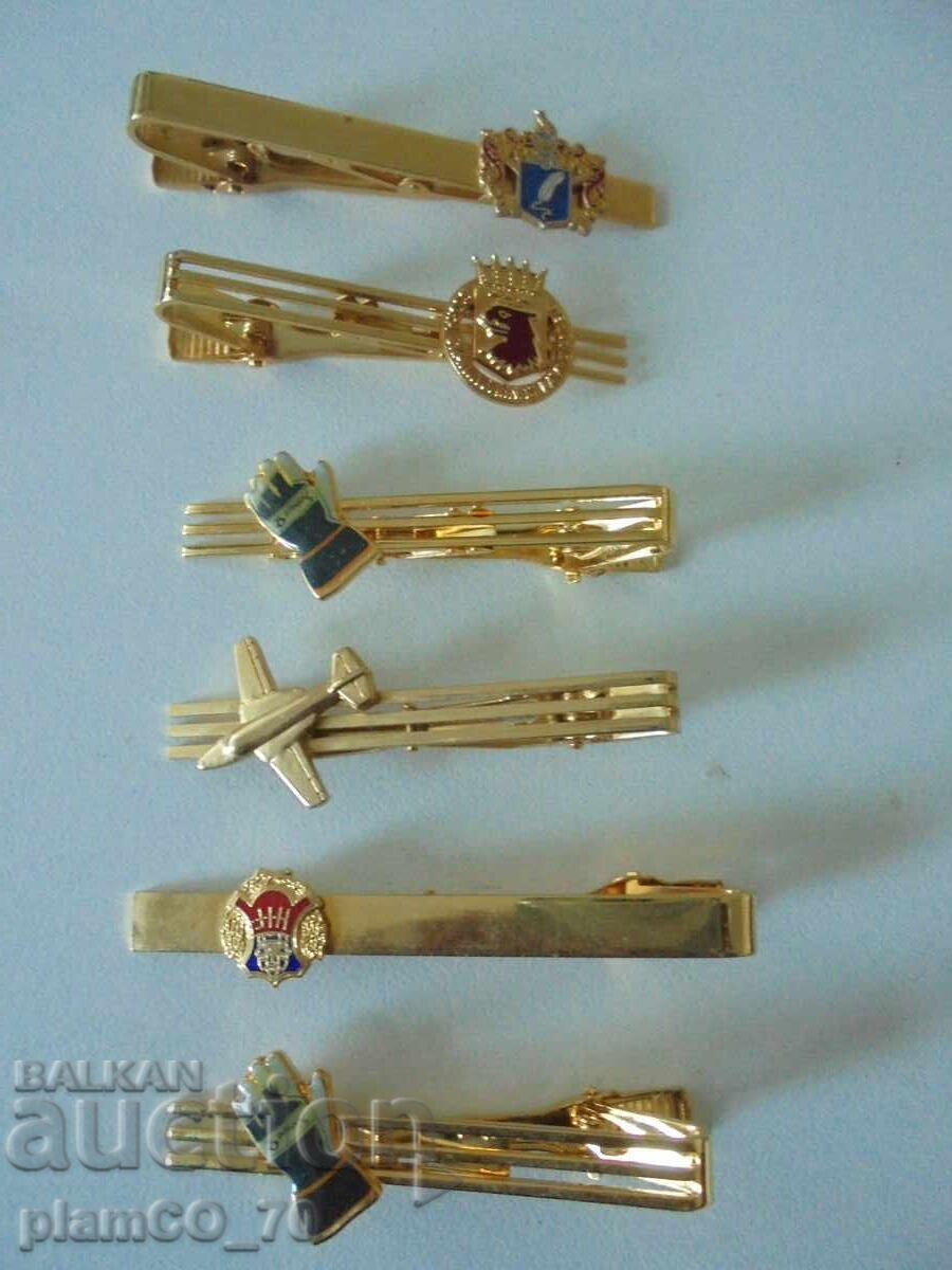 №*8377 Παλιά χρυσά κλιπ γραβάτας
