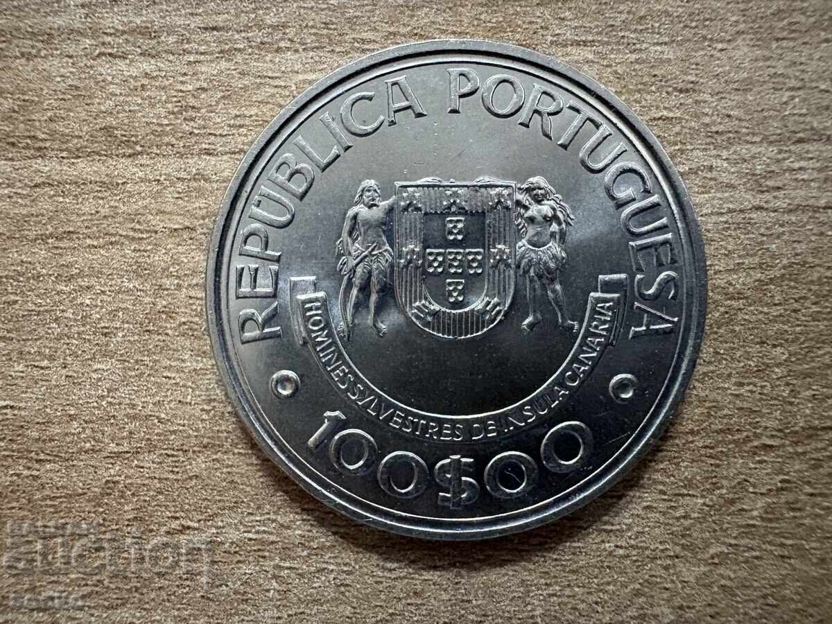 Португалия - 100 ескудо (1989) - Златният век на... Португалия - 100 ескудо (1989) - Златният век на...