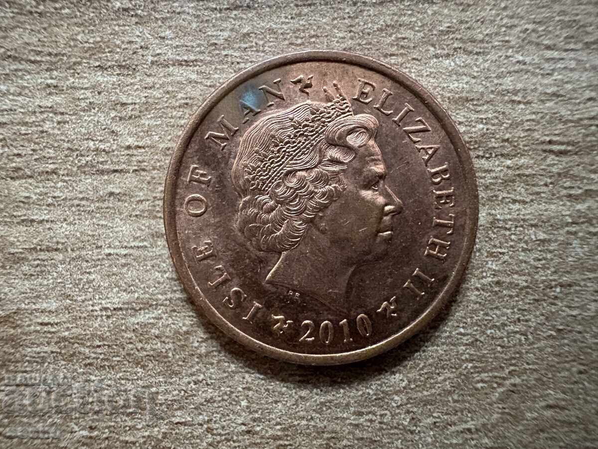 Νήσος Μαν - 1 πένι (2010) με τιμή 1.00 BGN | € 0.51