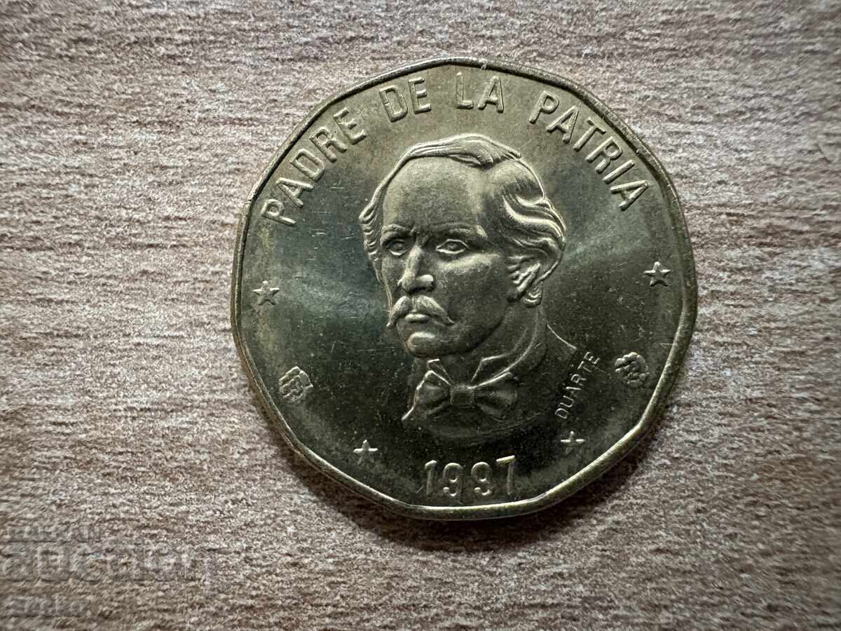 Republica Dominicană - 1 peso (1997) cu preț 1.55 BGN | € 0.79 Republica Dominicană - 1 peso (1997) cu preț 1.55 BGN | € 0.79