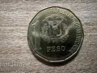 Republica Dominicană - 1 peso (1997)
