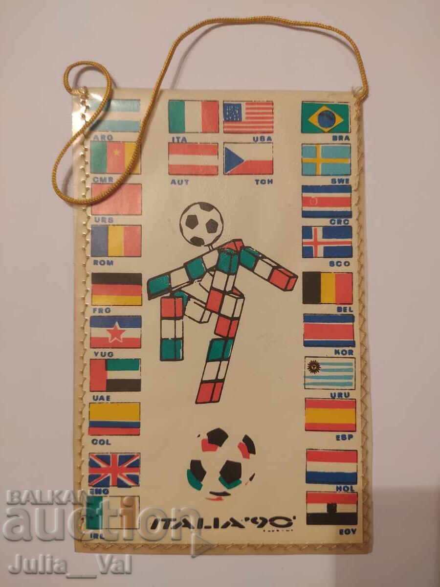 Football - World Cup Italy - 1990 old pennant Football - World Cup Italy - 1990 old pennant
