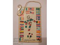 Fotbal - Cupa Mondială Italia - 1990, fanion vechi