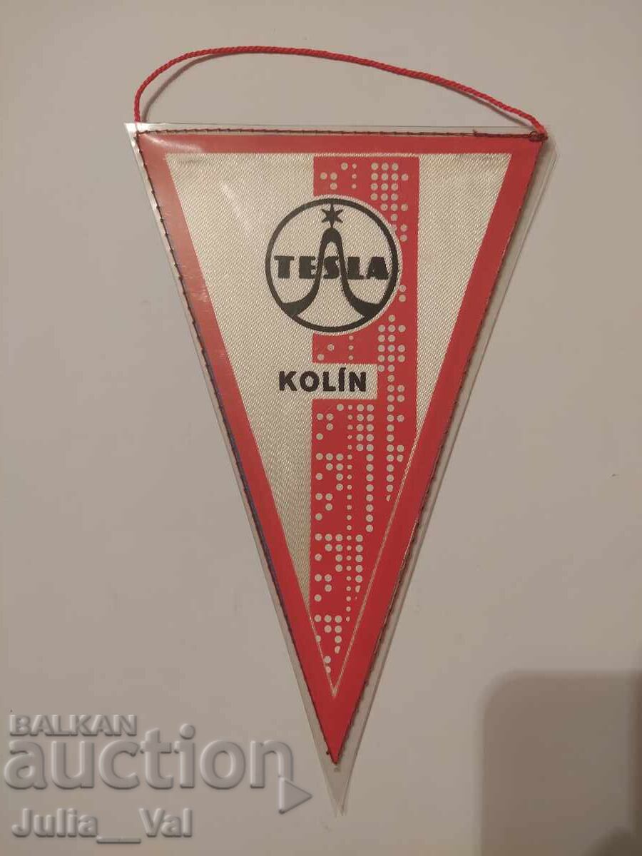 Football - FK Tesla Kolin - old pennant Football - FK Tesla Kolin - old pennant