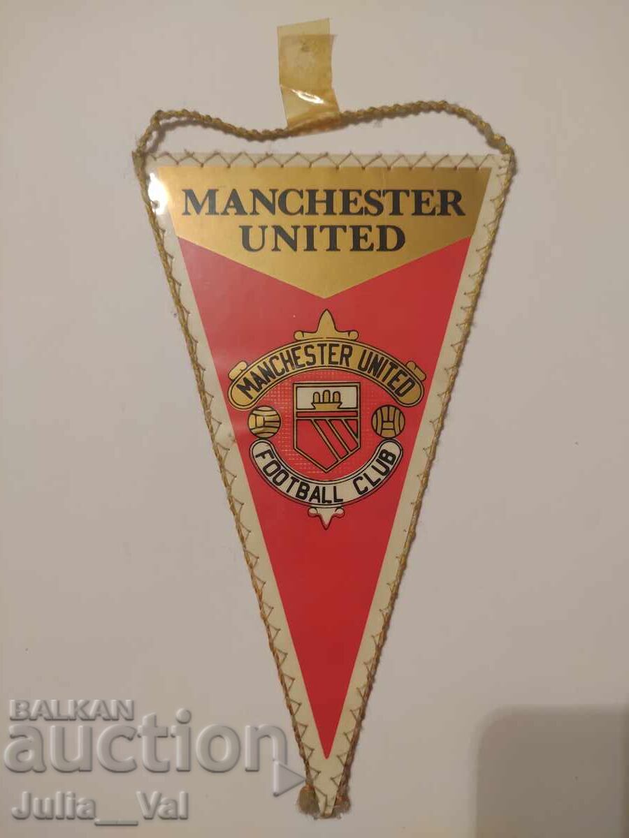 Football - FC Manchester United - Old Pennant Football - FC Manchester United - Old Pennant