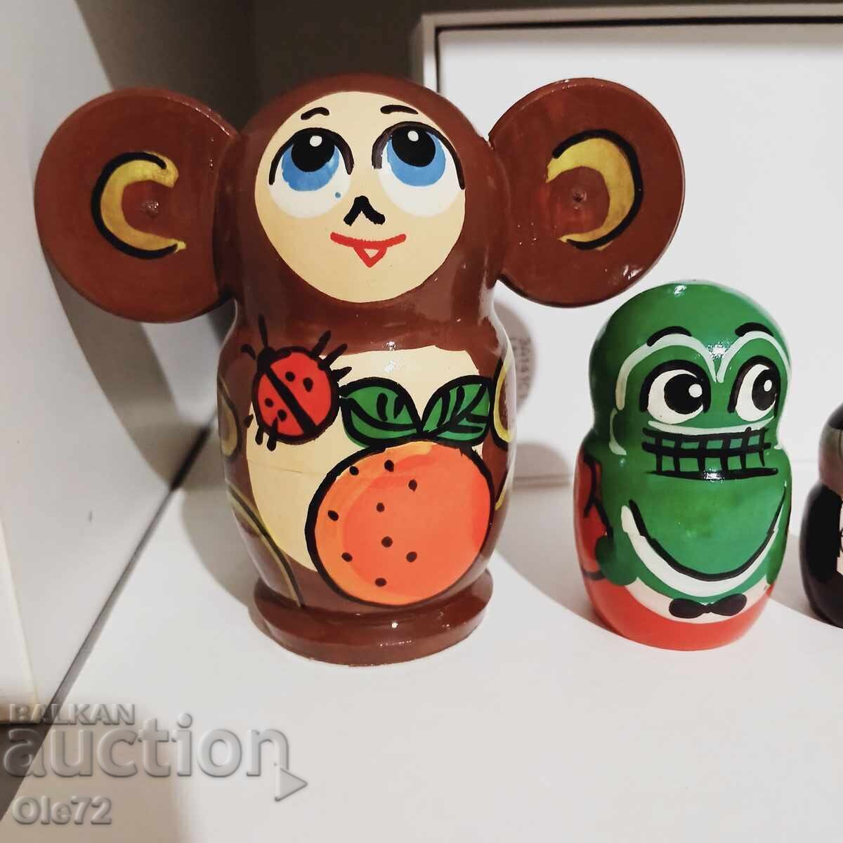 Licitație Cheburashka-păpușă-mărioară
