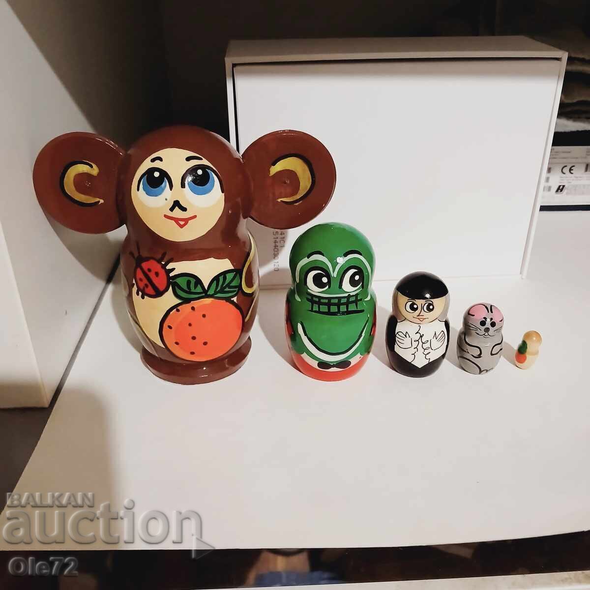 Cheburashka-păpușă-mărioară