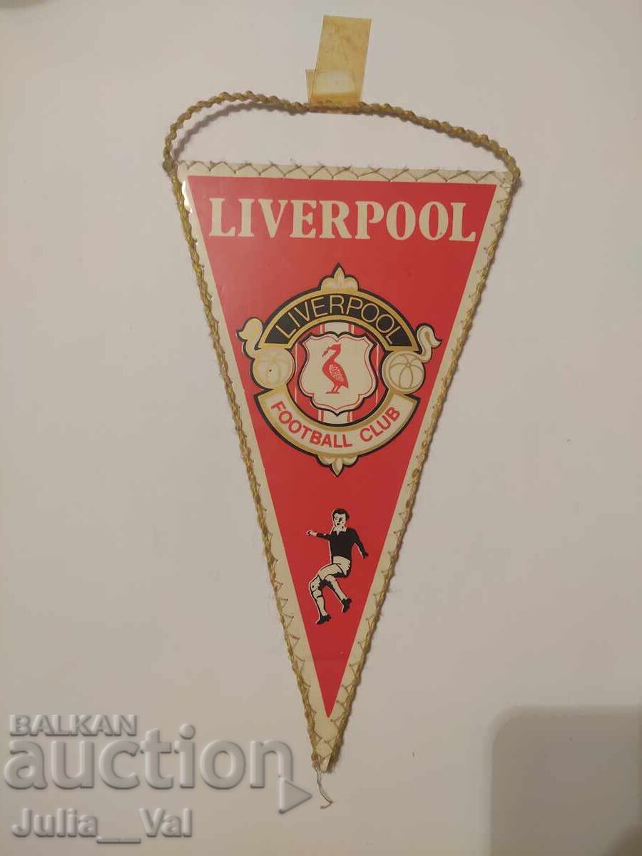 Футбол - Ливърпул - старо флагче Футбол - Ливърпул - старо флагче