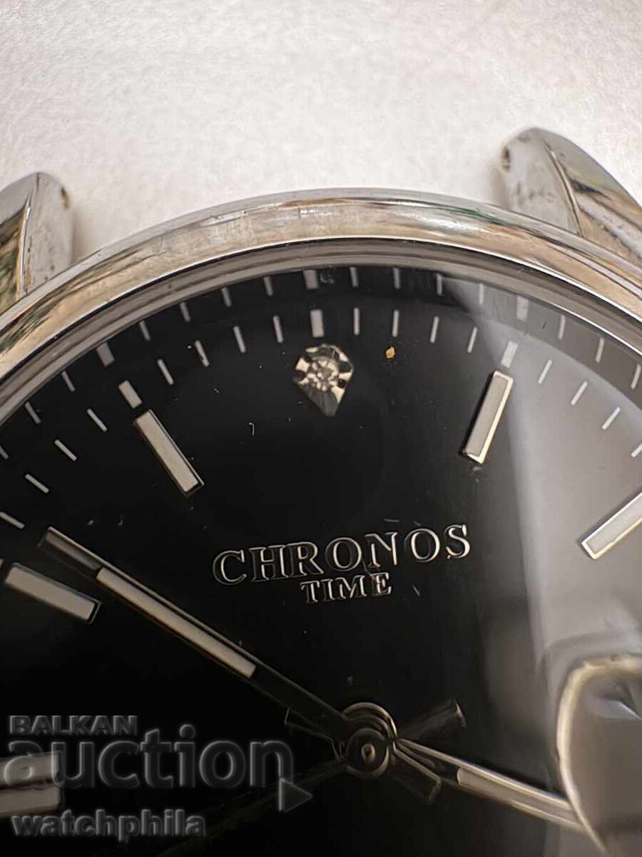Chronos Quartz Men's Watch with Diamond. Working - 5