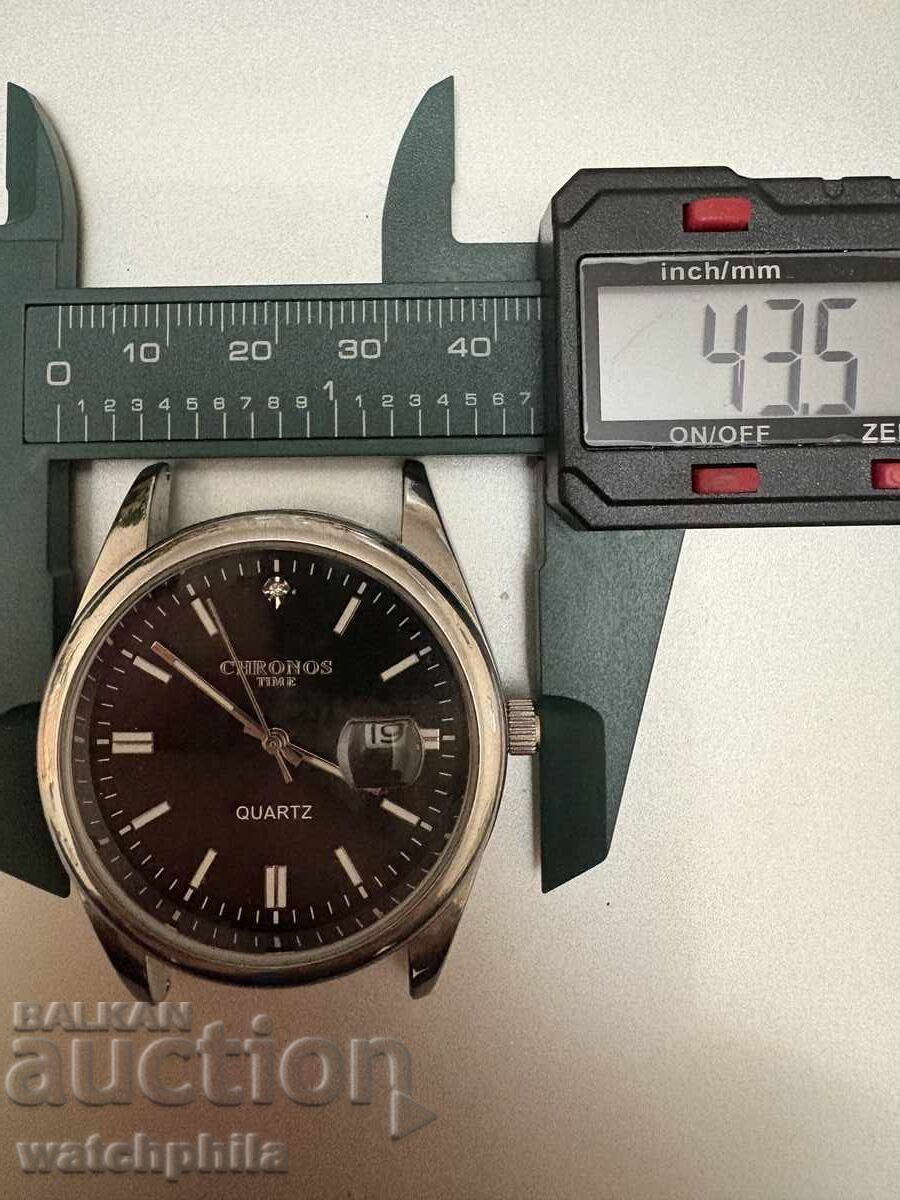 Chronos Quartz Men's Watch with Diamond. Working - 6