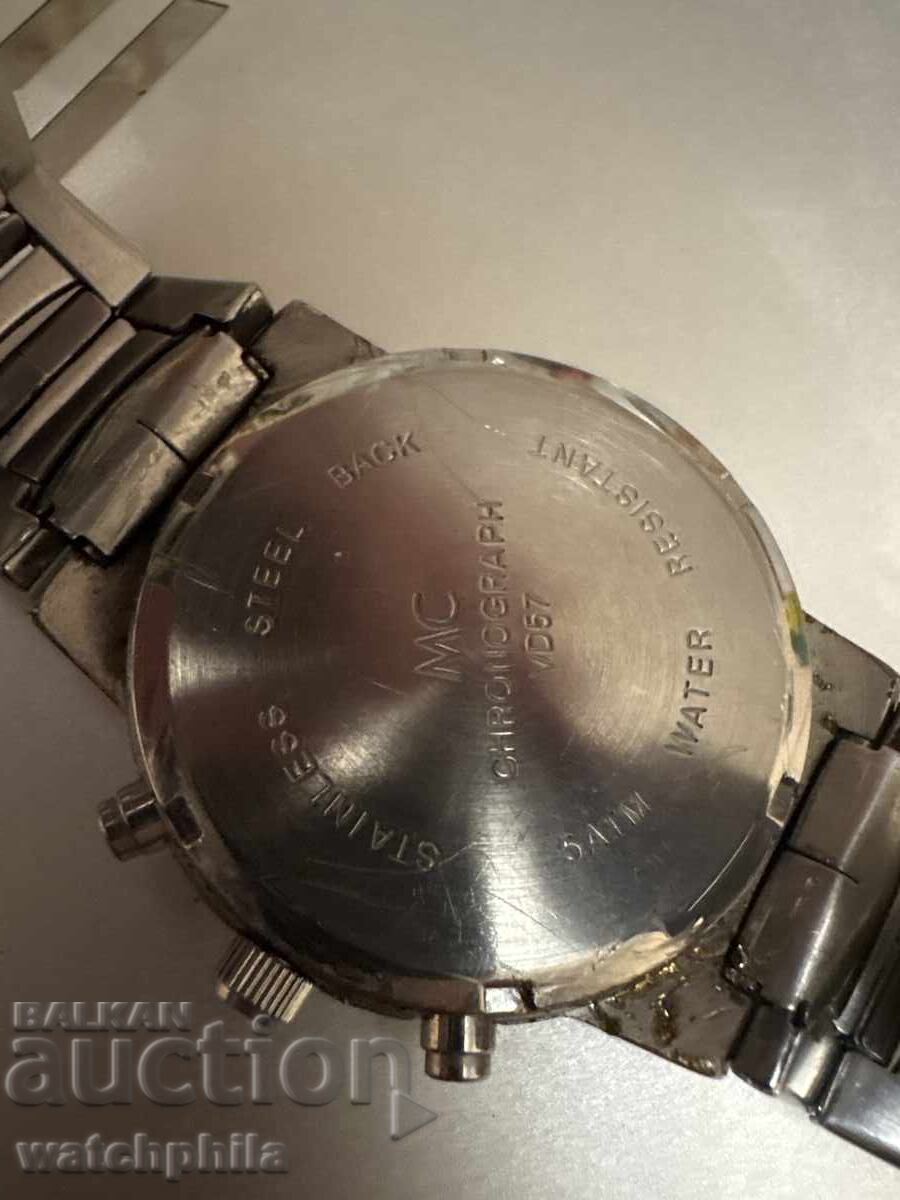 Delivery of MC chronograph Quartz men's watch. Works Delivery of MC chronograph Quartz men's watch. Works