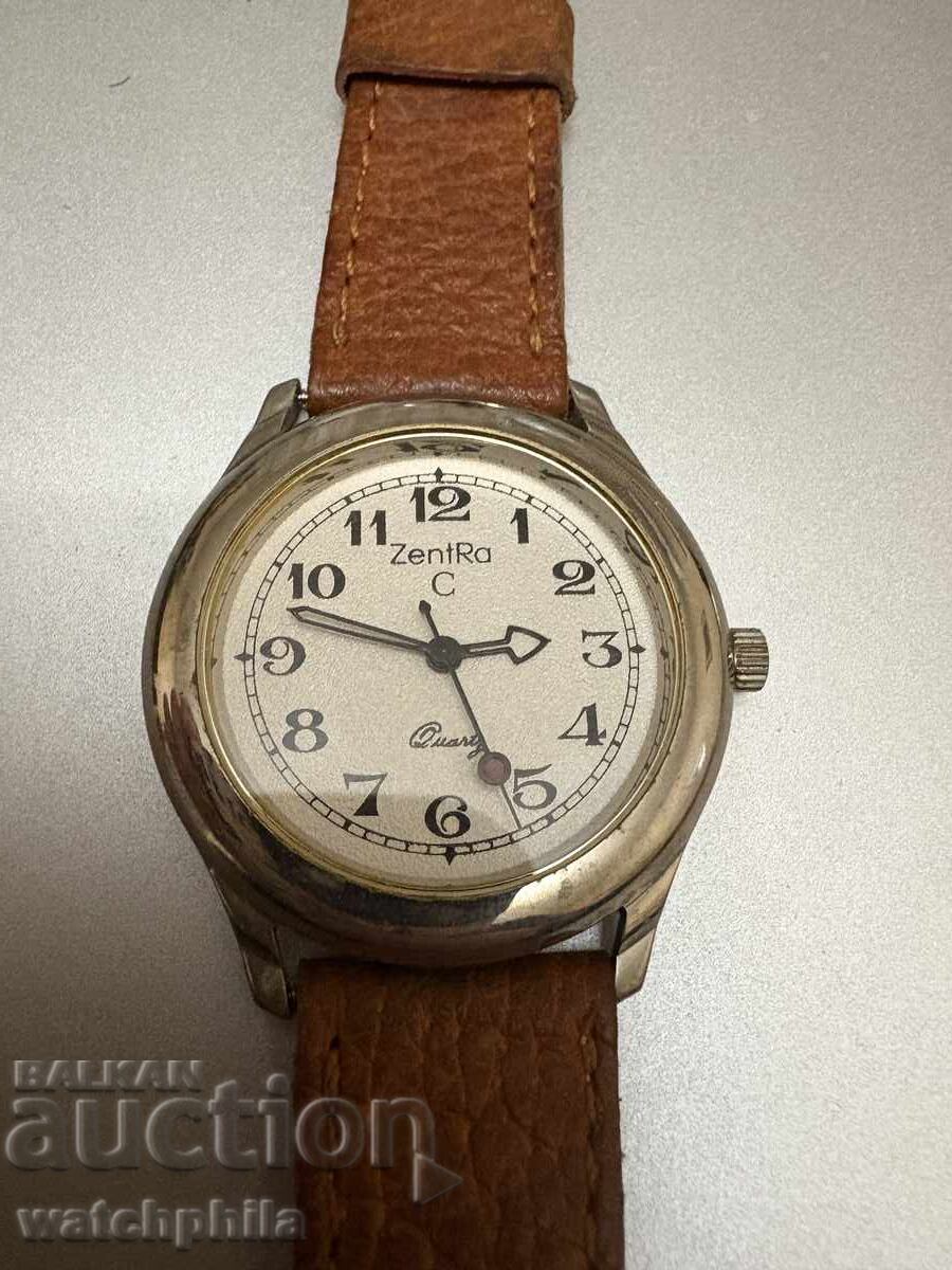 Zentra C Quartz men's watch. Working. Rare with price 5.50 BGN | € 2.81 Zentra C Quartz men's watch. Working. Rare with price 5.50 BGN | € 2.81