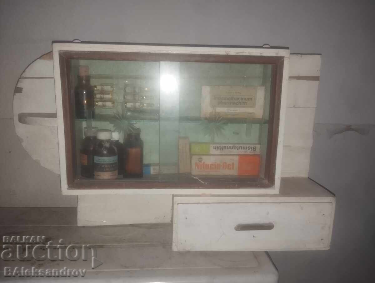 Old home medicine cabinet from the socialist era Old home medicine cabinet from the socialist era