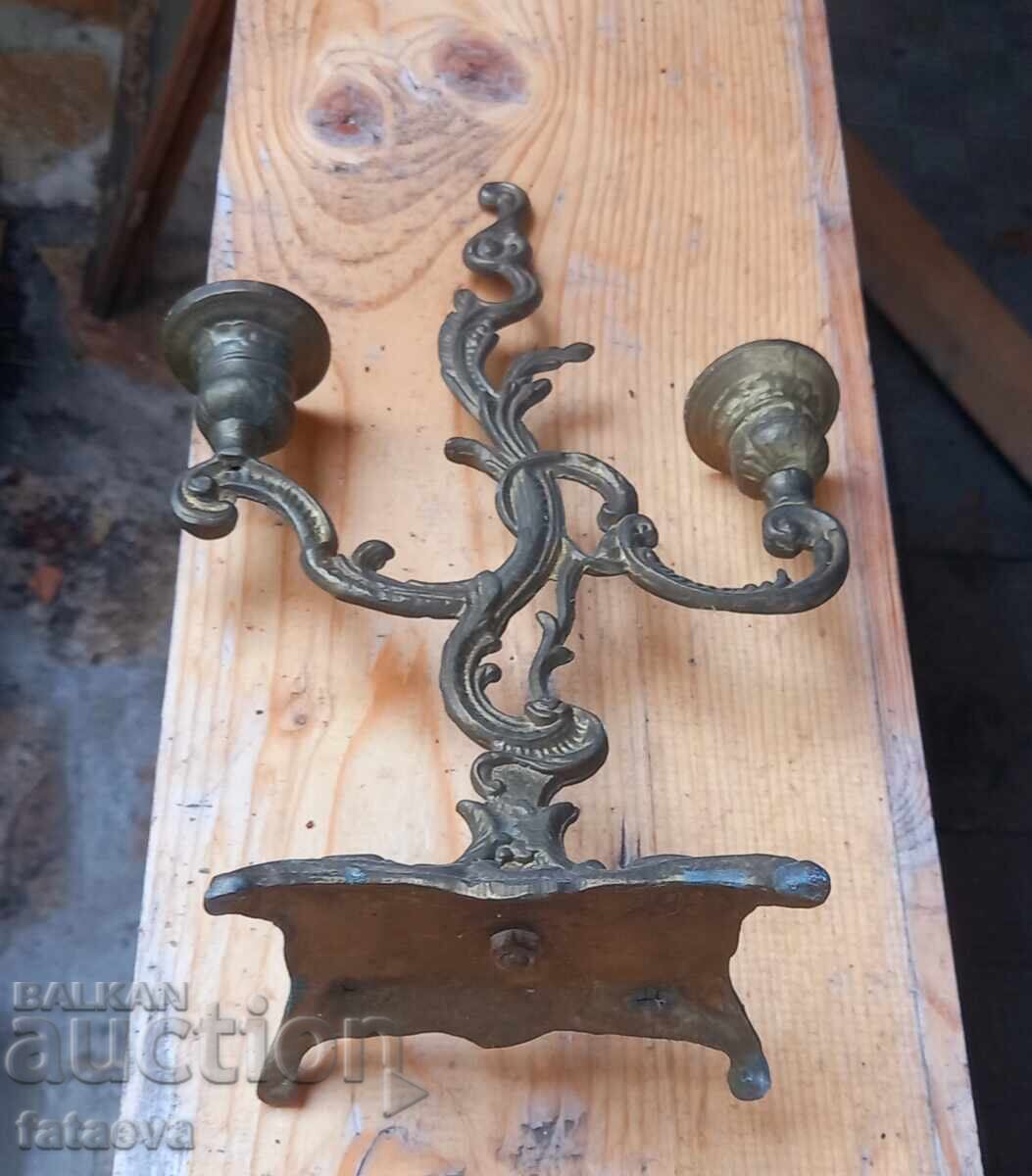 Δημοπρασία Παλιό μπρούτζινο κηροπήγιο