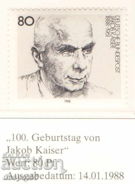 1988. Δ.Γ.Γ. 100 χρόνια από τη γέννηση του Γιάκομπ Κάιζερ, πολιτικού