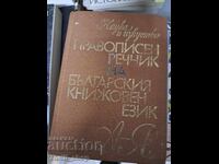 Spelling dictionary of the Bulgarian literary language