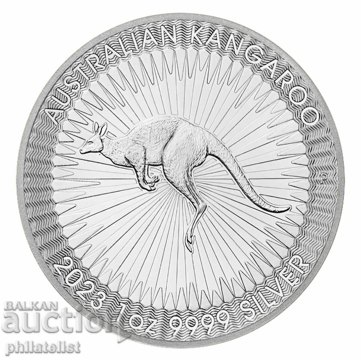 Auction  Australia 2023 - 1 Dollar - Kangaroo - 1 OZ - Silver Coin