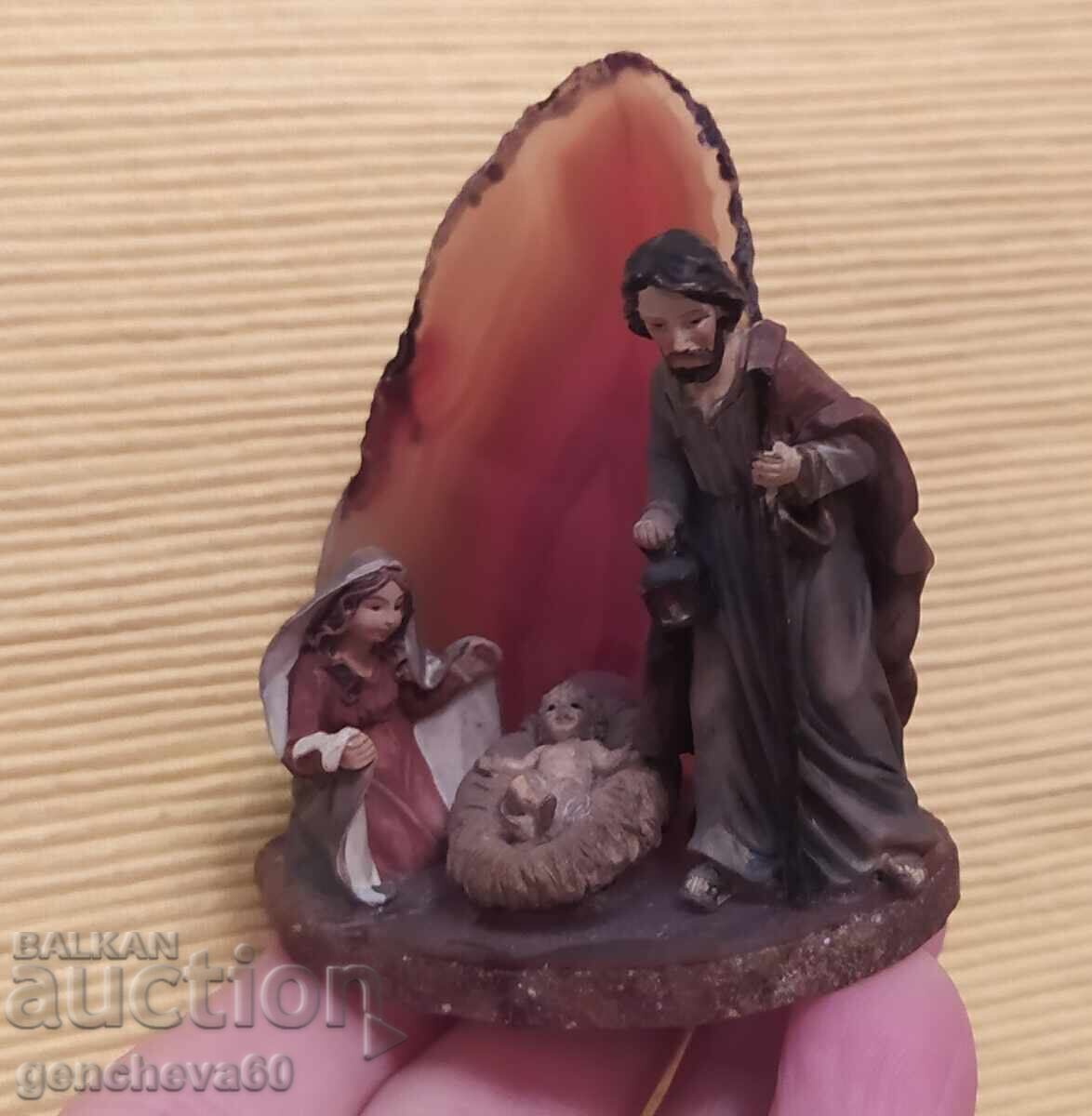 Livrarea Sculptură - agat natural - Nașterea Domnului