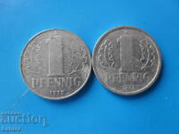 1 Pfennig 1975, 1977 g. RDG, Germania