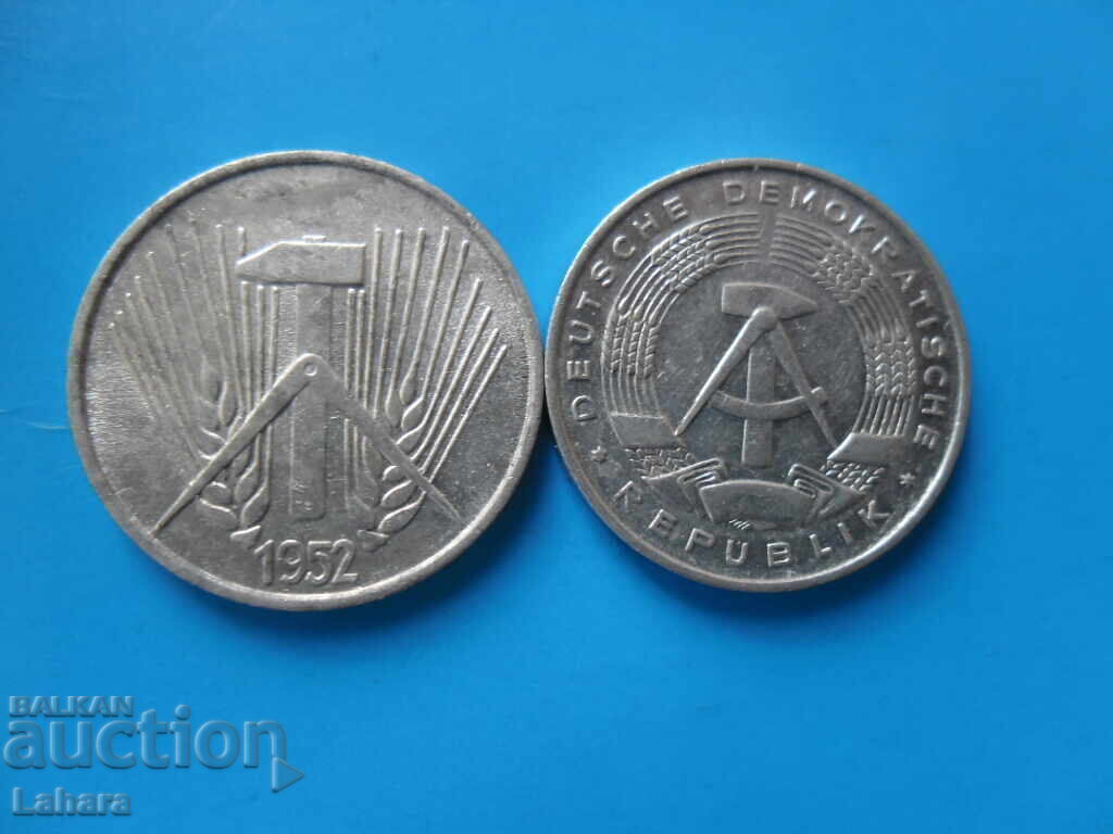 1 πφένιγκ 1952, 1968 g. ΛΔΓ, Γερμανία με τιμή € 0.25 | 0.49 BGN 1 πφένιγκ 1952, 1968 g. ΛΔΓ, Γερμανία με τιμή € 0.25 | 0.49 BGN