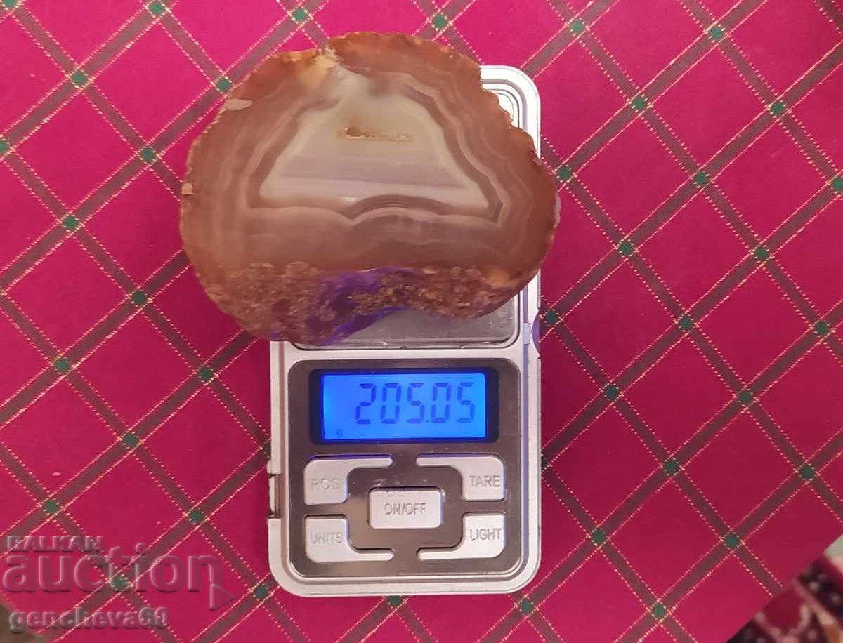 Φυσικό ορυκτό Αχάτης χαλκηδόνιος 205γρ - 5