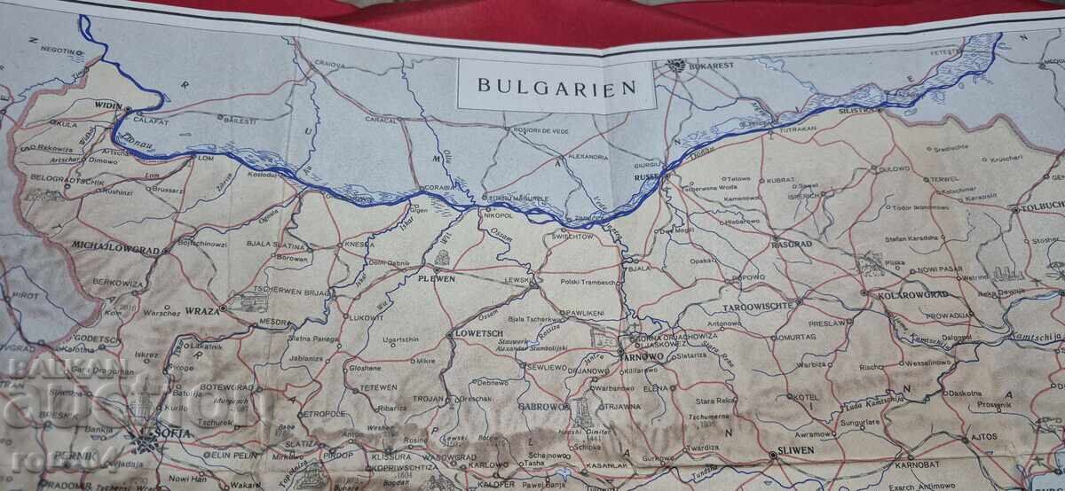 Harta veche germană a Bulgariei cu preț 19.00 BGN | € 9.71 Harta veche germană a Bulgariei cu preț 19.00 BGN | € 9.71