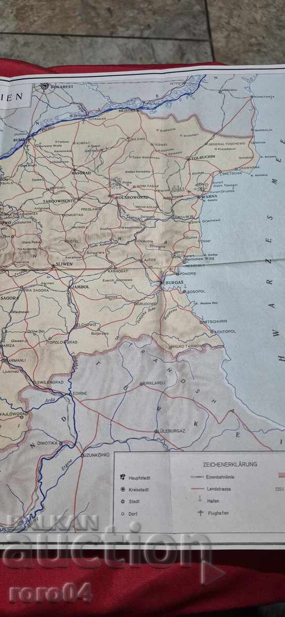 Harta veche germană a Bulgariei - 7 Harta veche germană a Bulgariei - 7