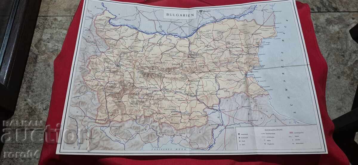 Harta veche germană a Bulgariei Harta veche germană a Bulgariei