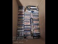 LOT of audio cassettes, CDs and video cassettes, see description