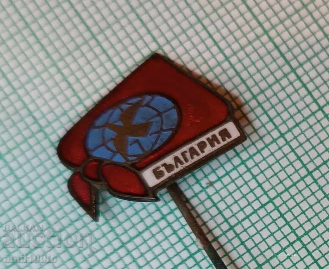 Licitație Emblemă - Legătură de pionier - porumbelul păcii Licitație Emblemă - Legătură de pionier - porumbelul păcii